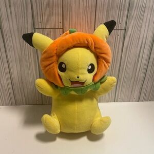 Pokémon 2019 Stuffed Halloween Pumpkin Head Pikachu WCT